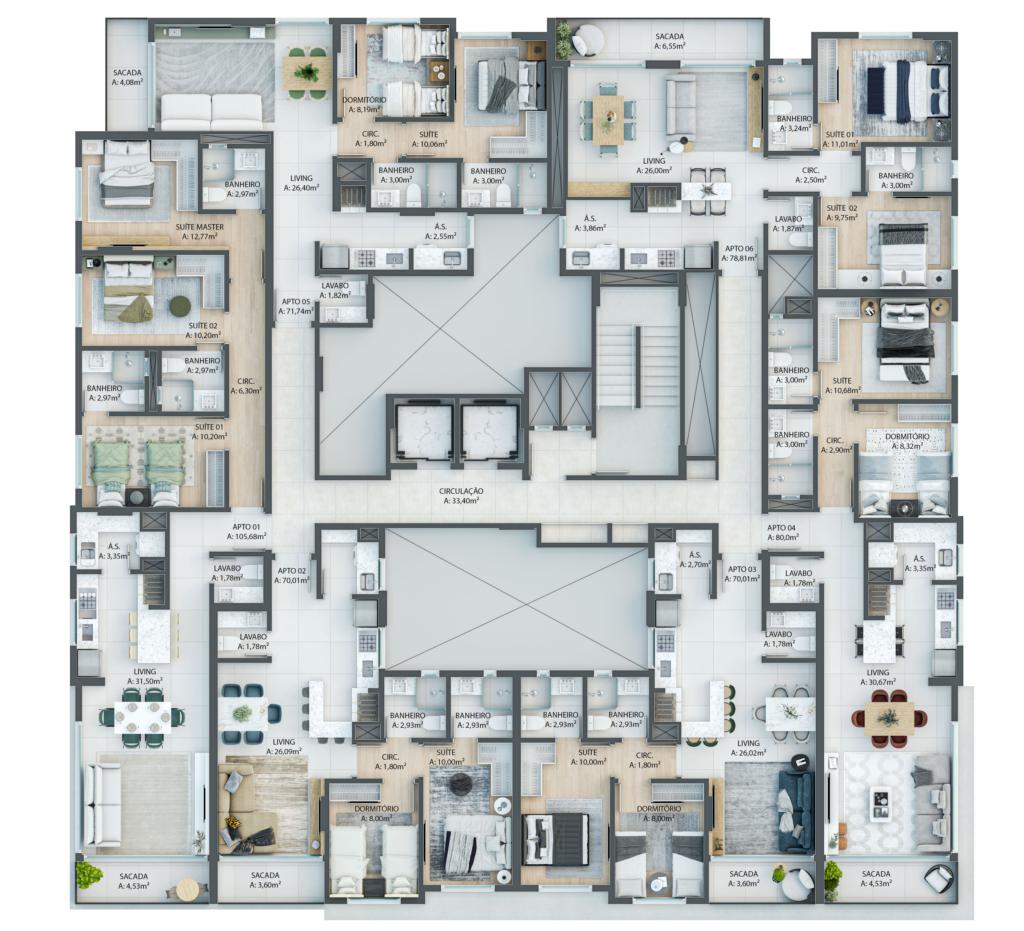 Apartamento 2 Dormitórios