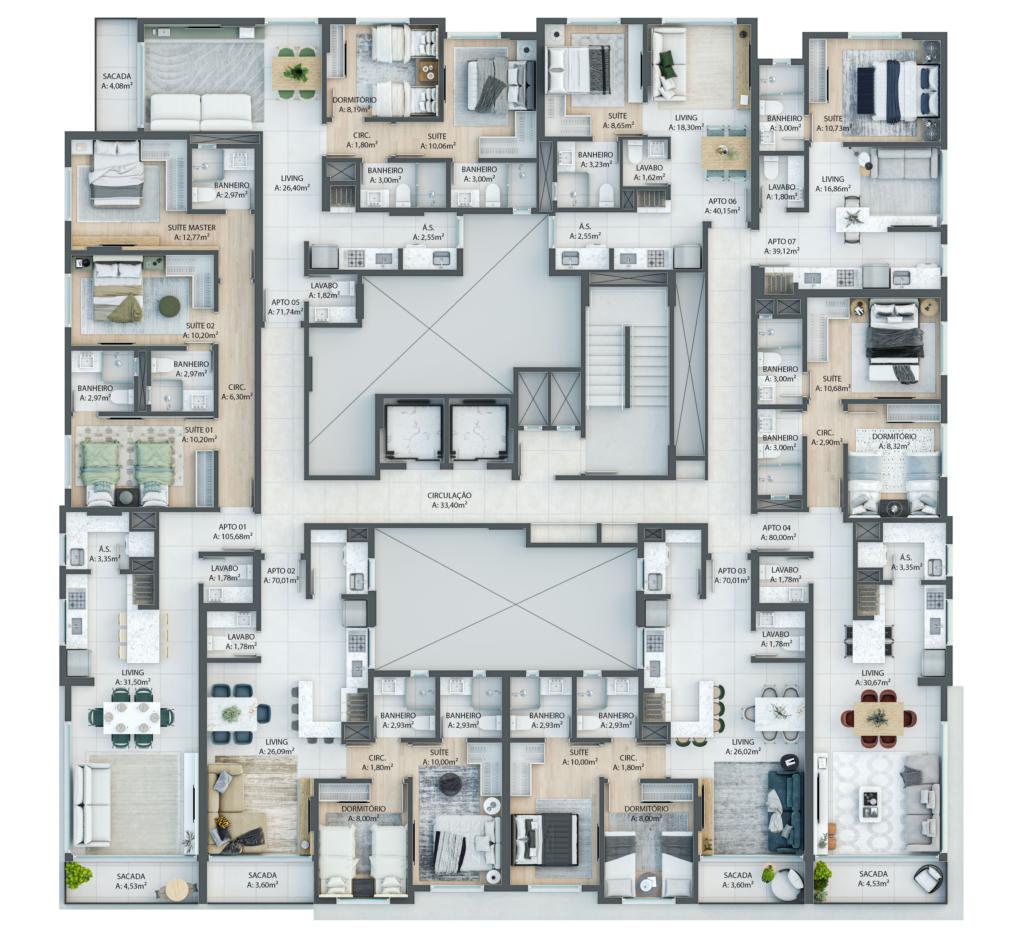 Apartamento 2 Dormitórios