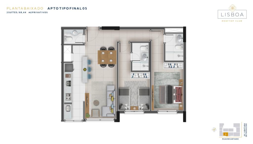 Apartamento 2 Dormitórios